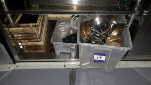 Quantity of cookie dough pans and serving plates