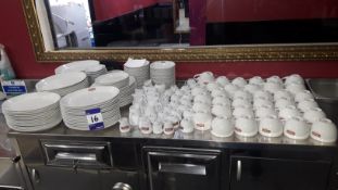 Quantity of Sprinkles branded plates, cake plates, espresso cups, coffee cups, milk jugs