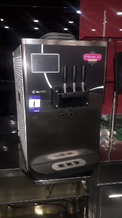 Contents of an established dessert parlour to include a Gel Matic Commercial Ice Cream machine, Crepe & Waffle Machines, Dining Furniture etc.