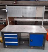QMP Workbench 1800mmx750mmx840mm no keys