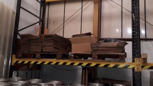 3 x Part Pallets various size unbranded cardboard packaging and bay of kite packaging foam pillers