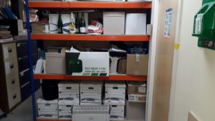 Bay of Lightweight Steel Boltless Racking, 1.5m – Contents Excluded