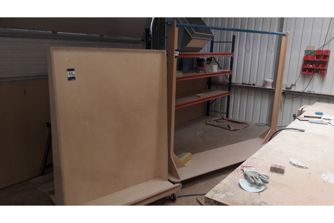 Double Sided Board Trolley and Mobile Rail Trolley - Image 1 of 3