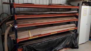 Quantity of various veneer strip cladding to rack