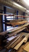 Bay of Steel Fabricated Cantilever Racking – Contents Excluded