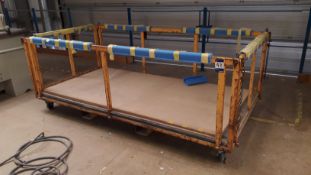 Steel Fabricated Heavy Duty Platform Trolley, approx 2.5m x 1.5m - Located on 1st Floor