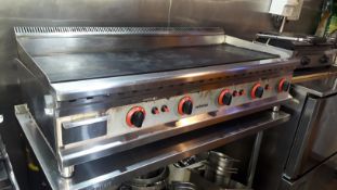 Infernus Commercial Countertop Gas Range 5 Section Griddle 1200(w) (Disconnection Required by a