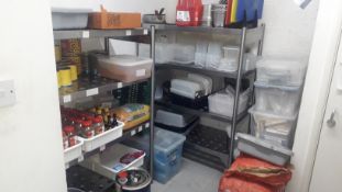 2x Bay Stainless Steel Racking with Perforated Shelving 1200(w) x 600(d) x 1500(h) - Located on