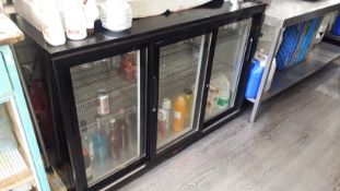 Polar GL006-06 Triple Sliding Door Bottle Cooler Display Serial Number CK180401183 (Contents May