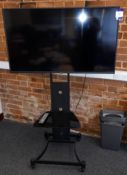 Sharp LCD Colour TV (Model LC49UI7352K), with mobile stand
