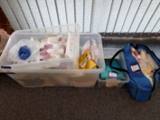 Quantity of First Aid / Training equipment to boxes, and bag