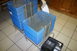 Approx. 45 Wire Baskets, 2 Stands and Cash Till