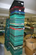 Qty of Stacking Plastic Trays