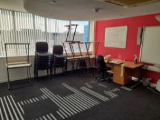 Assortment of classroom furniture to Classroom 2, located on the first floor, to include 14 x single