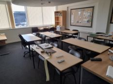 Assortment of classroom furniture to Classroom 3, located on the first floor, to include 8 x various