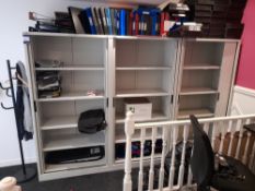 3 x Tambour fronted cabinets (Approx. 1000 x 2000) – Located Wakefield