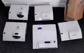 5 x Various Hitachi projectors, 5 x assorted brackets, and 7 x assorted SMART Boards, as lotted
