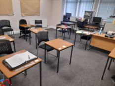 Assortment of furniture to Room 2, to first floor, as lotted (viewing strongly recommended in