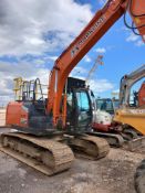 Hitachi ZX130LCN-7 tracked excavator, serial number HCMDA355A00150060, Manufactured October 2022,