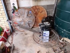 Masterpac PMT36H Petrol Powered 36in walk behind concrete trowel with 2 x discs, with Honda GX160