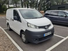 Nissan NV200 1.5 dCi Acenta Van, Registration AK65 KBP, Odometer 153,940, First Registered 31/10/15,