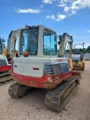 Takeuchi TB250 tracked excavator, serial number 125004999, Manufactured 2016, 5652.2 hours with