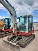 Takeuchi TB250 tracked excavator, serial number 125006439, Manufactured 2019, 4028.1 hours with