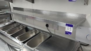 Vogue Stainless Steel 1.8m (w) x 0.3m (d) shelf