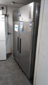 Polar G595-02 Twin Door Commercial Freezer, model unknown, Serial Number 8955950
