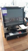 Quritech Quaser QSR15 digital EPOS with cash drawer and receipt printer, as lotted