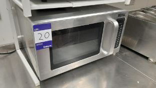 Buffalo 1000W commercial microwave, 240V