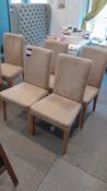 4 : Light ‘beige’ dining chairs, as lotted