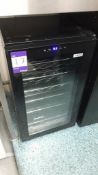 Adexa glass doored wine/chiller refrigerator, 240V