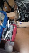 Contents of 2 boxes to include quantity of seat posts and handle bars (Located on 1st Floor)