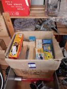 Approx 8 boxes and contents of various solar power items to include radios, lanterns, battery