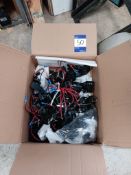 Box containing various Reention Dorado spares to include keys, lock tops, bases, etc
