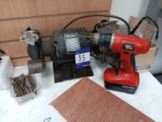 Black & Decker P7505 Professional 150mm Double Head Bench Grinder, and Black & Decker 18v Cordless