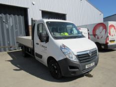 Vauxhall MOVANO Flatbed Van YH66 JYT, 78012 miles, Diesel, First Registered September 2016, MOT