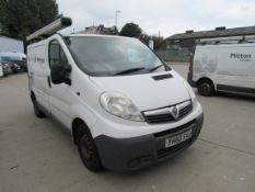 Vauxhall Vivaro Van, Registration YH60 SVJ, 478,422 miles, Diesel, First Registered January 2011,