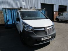 Vauxhall VIVARO van YB17 NYN Mileage unknown, non runner, Diesel, First Registered May 2017, MOT
