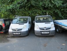 2 Vauxhall vans, Registrations YB60FWM, Diesel, First Registered January 2011, MOT until 11.02.24