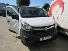 Vauxhall Vivaro van YK16 RGF, 148,673 miles, Diesel, First Registered July 2016, MOT until 16.07.24