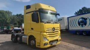 Mercedes Benz Actros 2551LS (963-4-D) 6x2 tractor unit, Registration Number SV64 HHU, Automatic,