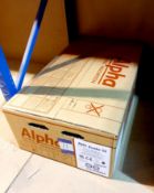 Aplha Evoke 33 fan flued high efficiency condensing combination boiler. This lot forms part of