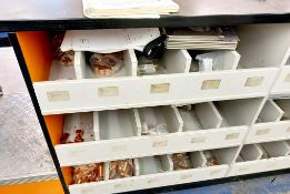 Large quantity of various copper and brass valves, fittings, elbows, sockets, stop ends, adapters