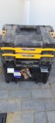DeWalt T Stack & contents to include Erbauer ERB690CSW circular saw & quantity of screws & rawl