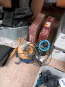 110v Submersible Pump, 80mm Wet Tile Saw & MacAllister Submersible Pump. Located on Mezzanine