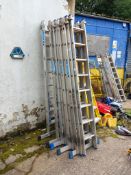 5 x Zarges 5.79M extension ladders (located in Sowerby Bridge)