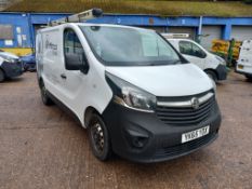 VAUXHALL VIVARO L1 DIESEL 2700 1.6CDTI 115PS H1 Van. Reg: YK65 YDX. Mileage: 214,128. MOT: 08.09.