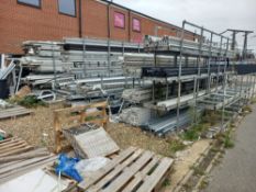 30 Stackable Metal Framed Profile Storage & UPVC on/in and amongst the stillages.